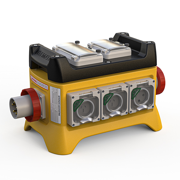 Sitemate SM7.05, 5 x 15A, 1 x 32A sockets, 32A 3 phase supply